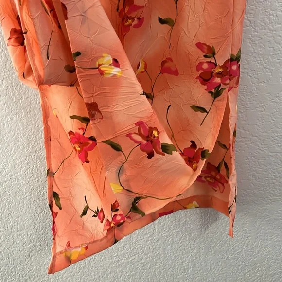 Vintage Y2K Floral Crinkle 2 Piece Dress Set - Picture 7 of 15